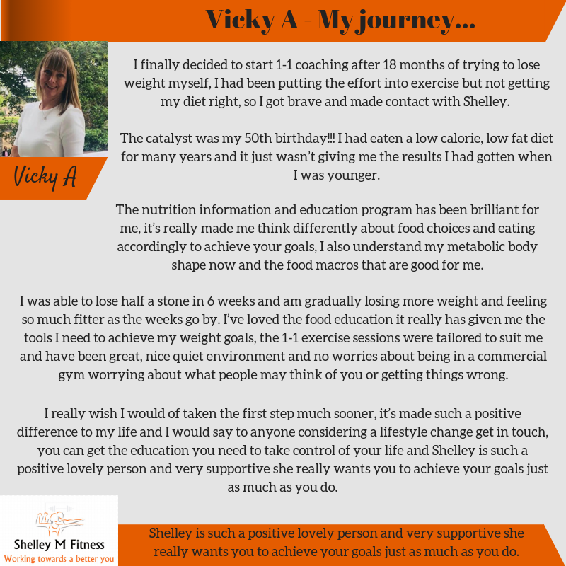 Testimonial My journey ... Vicky A